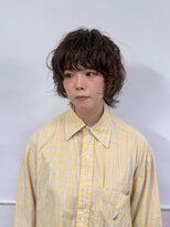 ヘアー アレス(hair ales)&nbsp;ブリーチ履歴ありの方も　ブリーチパーマ　ナチュラルショート