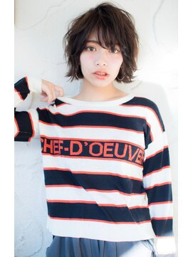 ロンド 表参道店(Lond) 【津賀雅也】カジュアルなボルドーショートヘア♪