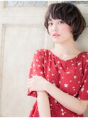 *CUORE水戸*…暖色系カラーx無造作パーマショートマッシュb