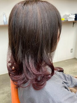 ベルクープス 天王寺店(Belle Coupes) 【Bellecoupes】グラデーションベリーピンク