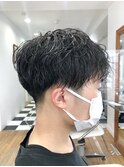 MEN'S HAIR  センターパート　サイドパート　韓国マッシュ