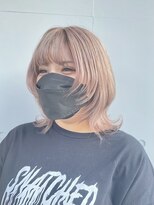 カリーナコークス 原宿 渋谷(Carina COKETH) ウルフカット/ダブルカラー/インナーカラー/ミルクティー