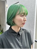 グリーンカラー　ダブルカラー