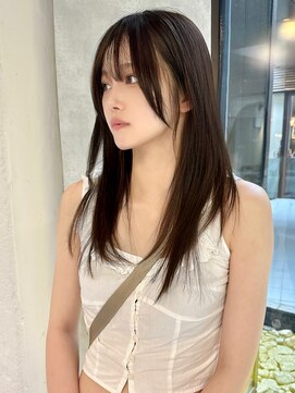 シティ(CITY) レイヤーカット 韓国ヘア 後毛 顔周り 髪質改善 東垂水