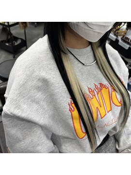 プルエクステのお店ネクスト(NEXT) #インナーカラーエクステ #BLACK #WHITE #プルエクステ #可愛い