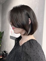 ブルックス ハイライト 大人ボブ  レイヤーボブ アッシュベージュ ショート