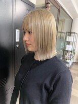 ジブル(Giblle.)&nbsp;【Giblle.】ハイトーンボブ/切りっぱなしボブ/ボブ/ショートヘア