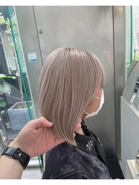 シェリ ヘアデザイン(CHERIE hair design) ●福岡 天神 ケアブリーチ ハイトーン ミルクティーベージュ7