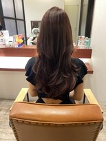 マーリャヘアー(mallia hair)&nbsp;レイヤースタイルレイヤーカットロングレイヤー小顔スタイル