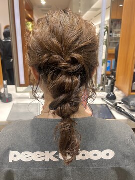 ピークアブー アヴェダ ギンザシックス(PEEK-A-BOO AVEDA GINZASIX) ヘアアレンジダウンスタイル編み込みゆるふわヘアセット
