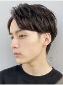 秋田ニュアンスパーマセンターパートツーブロックカルマパーマ