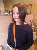 姫カット/顔まわりレイヤー/切りっぱなしスタイル