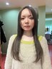 【透明感NO.1!!】小顔カット＋ケアブリーチ+カラー＋トリートメント￥17000