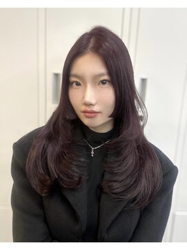 アリュウル 表参道(ALLURE) ワインレッド×ザクザクレイヤーカット◎【KAKO】