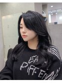 77.韓国風ヘア/レイヤーカット/顔周りカット/透明感カラー