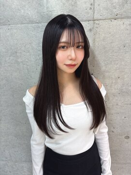 ロンドメリア 天神大名店(Lond Melia) イメチェンヘアスタイル美髪のススメワイドバングブルーブラック