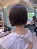 イメチェン外ハネボブ美髪×ブリーチなしレイヤー韓国[大宮］