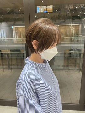 ステアケース 武蔵小杉店(stair:case) 大人可愛い丸みショート髪質改善ストレート白髪ぼかしハイライト
