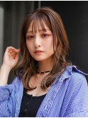 【GEEKS渋谷】ロングレイヤー/ベージュ/前髪あり/20代30代/小顔