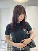 レイヤーカット・暖色カラー