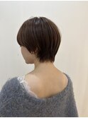 大人可愛い20代30代40代50代ウルフレイヤーボブ丸みショートボブ