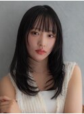 ロングレイヤー×髪質改善ストレート