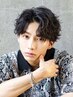 メンズカット+特殊パーマ(波巻き、ツイストスパイラル、ツイスト)　