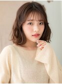 大人可愛い切りっぱなし小顔ゆるふわミディアムY浦和20代30代