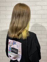 ビスイル 秋葉原店(Vis ill) インナーカラー◎旬のウルフボブ×ミルクティーベージュ