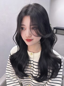 ミヨン 京都烏丸店(miyon) 【miyon】韓国レイヤーカット×暗髪カラー×髪質改善