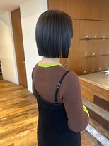 ダブル(W)&nbsp;ショートボブ/小顔カット/柔らか質感/ストレート