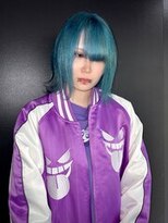 コエル(KOER)&nbsp;102. ダークブルー/卵型/ミディアム/ストレート/カラー