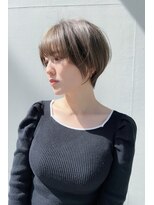 トップシェイプ(TOP SHAPE) 柔らか丸みショートボブ×透明感ベージュ