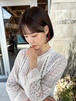 ウエストリー(WESTORY)&nbsp;#インナーカラーレッド#ミニボブ#切りっぱなしボブ#20代#30代