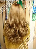 仙台エクステ 胸したストレート 編み込みエクステ