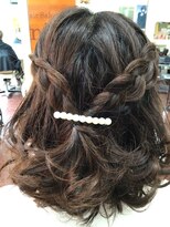 ヘアサロン ユニティ(Hair Salon Unity) ハーフアップ編み込みアレンジ
