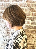 アンプリュス リアン(1+ Unplus lien)&nbsp;ハイライトベージュナチュラルボブ/ブリーチハイライト/亀戸