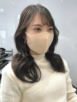 ラブクロムトーキョー オモテサンドウ(LOVECHROME OMOTESANDO) ショコラベージュメルティカラー☆くびれヘアカールベビーバング