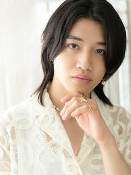 モッズヘア メン 上尾東口店(mod's hair men) ≪mod's men≫アッシュブラックでアンニュイミディウルフA