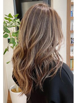 ネックス 表参道本店(nex) 魅力倍増カールセミディショートヘア姫カットダークアッシュ白髪