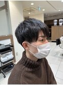 王道マッシュ×縮毛矯正