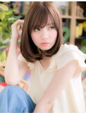 ダークアッシュ大人かわいい抜け感ロングボブc5戸頭20代30代40代