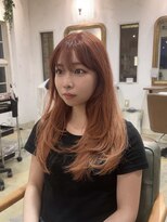 ジーニー 千葉(GENiE) ザクザク韓国レイヤー/顔周り/オレンジベージュ【佐藤詩門】