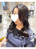 コテ巻き風パーマ/韓国風/くびれ/デジタルパーマ/カヨ