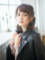 モニカ 横須賀中央店(Monica)&nbsp;デザインカラー/シルキーベージュ/グレージュカラー/斜めバング