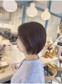 丸さが可愛い! 浜辺美波さん風 ショートボブ