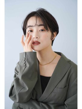 シェル 国分寺(shell) くびレイヤーエモージュグレージュカラーくびれショート/国分寺