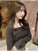 小顔に見える顔まわりカット×レイヤー
