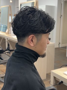 サロンドジョー(salon de joe) メンズカットツイストスパイラルパーマニュアンスパーマショート