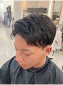 ちょい長めのメンズヘア